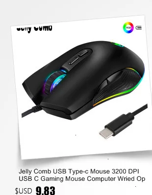 Желе расческа USB кабель type C мышь Проводная эргономичная мышь для компьютера ноутбука мышь для Apple Macbook Pro Chromebook мобильный телефон