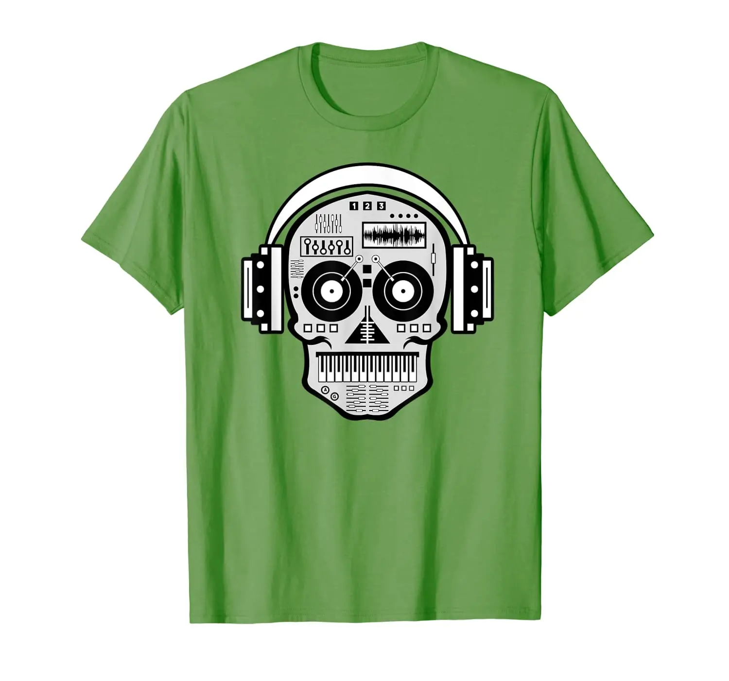 

Sugarskull DJ Table Shirt | Skull Disc Jockey Headphones