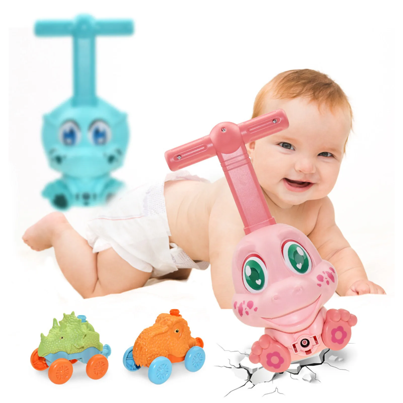 

Air Powered Balloon Car Children's Toy Car Model Balloon Launch Baby Educational Toys Parent-child Interactive Game