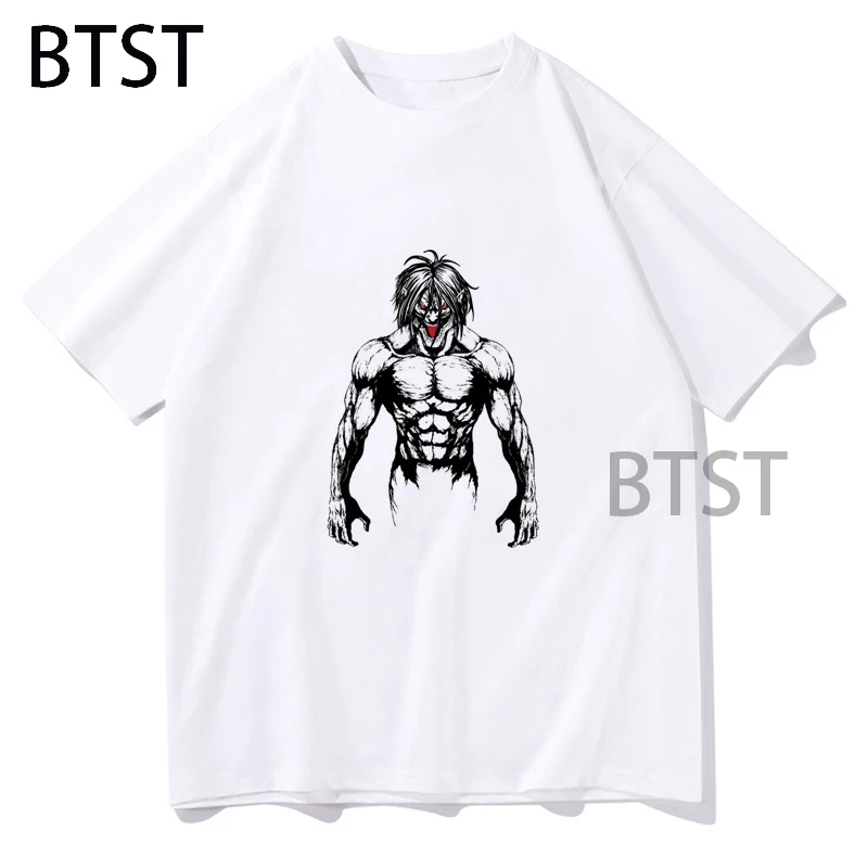 

Футболка Мужская/Женская Повседневная, топ с забавным принтом аниме «атака на Титанов», с круглым вырезом и коротким рукавом, лето 2021