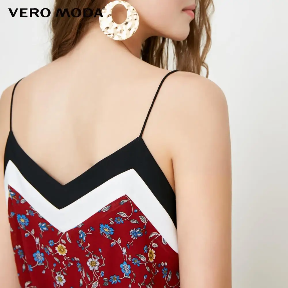 Женский комбинезон с широкими штанинами и цветочным принтом Vero Moda 31839X501|Женские