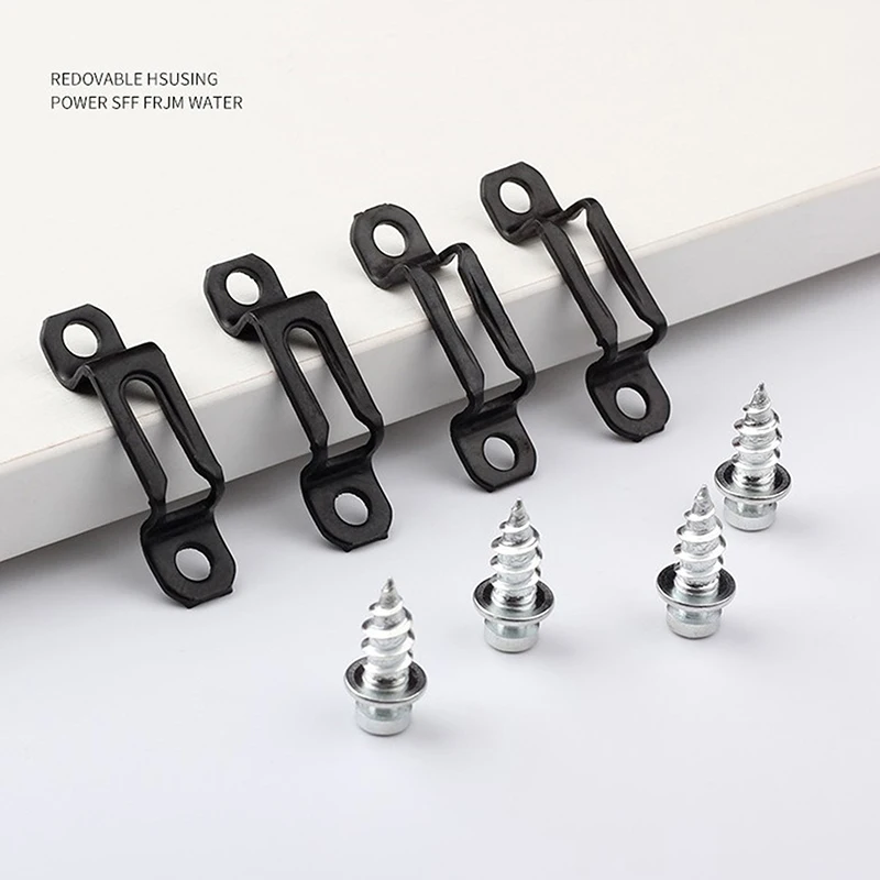 

10set Furniture Hidden Connector Cabinet Assembled Parts Black Screw Slide Buckl