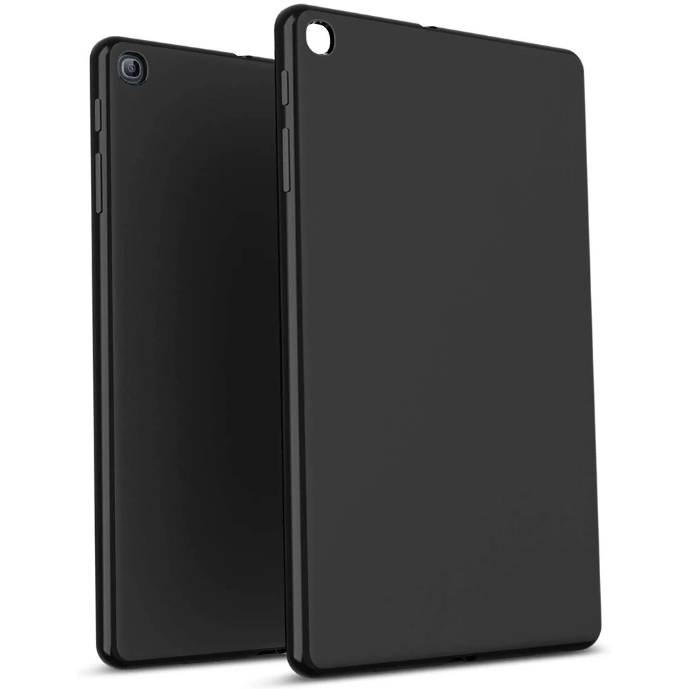 

Силиконовый чехол для Samsung Galaxy Tab A 10,1 2019 дюйма, внешний противоударный черный бампер из ТПУ, задняя крышка