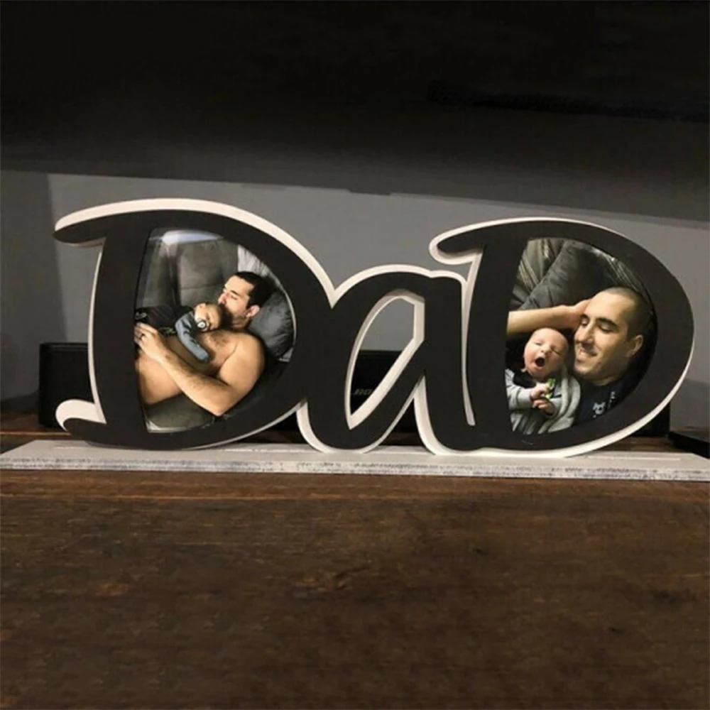 Фоторамка для папы держатель фотографий подарок на день отца креативное