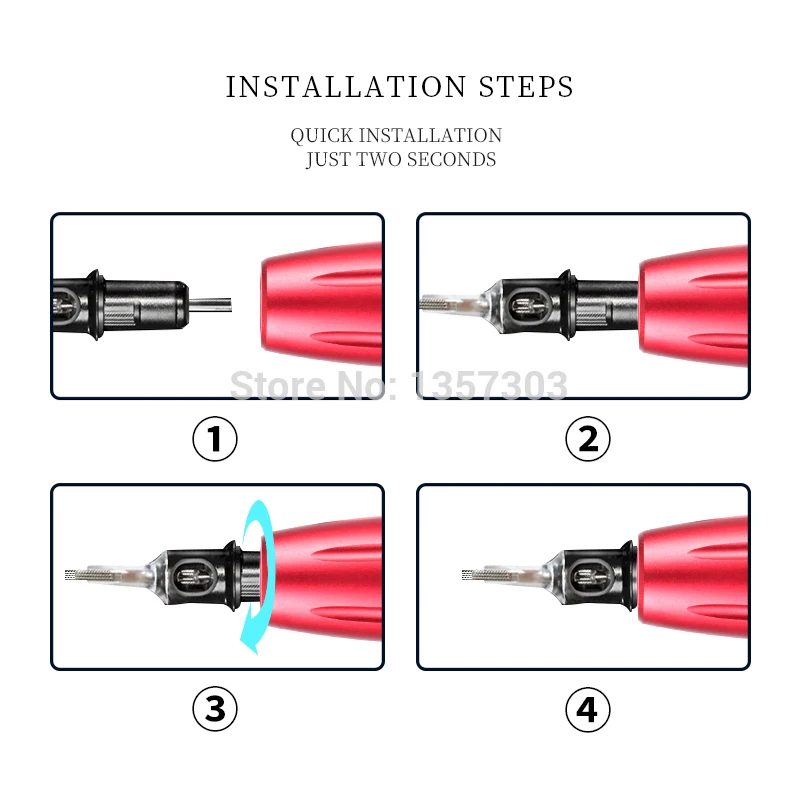 Тату высокого качества 10 шт./коркор. гибридная тату ручка для перманентного