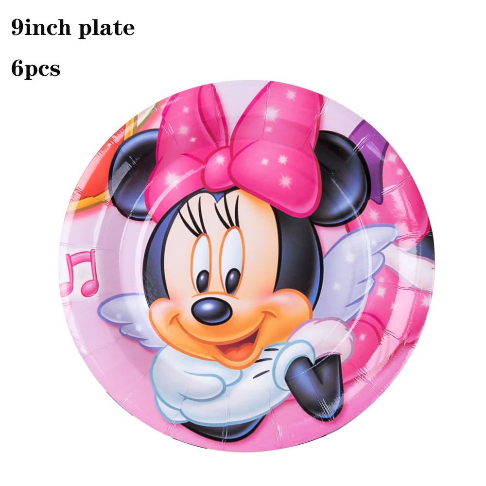 Розовые регулируемые шапки Минни Disney в виде соломинок подарочные сумки