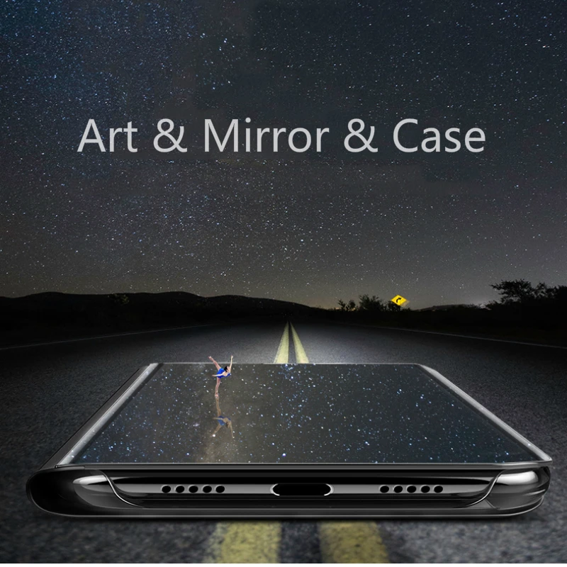 Флип-чехол Auroras для HUAWEI P Smart Z 2019 умный зеркальный противоударный чехол-подставка