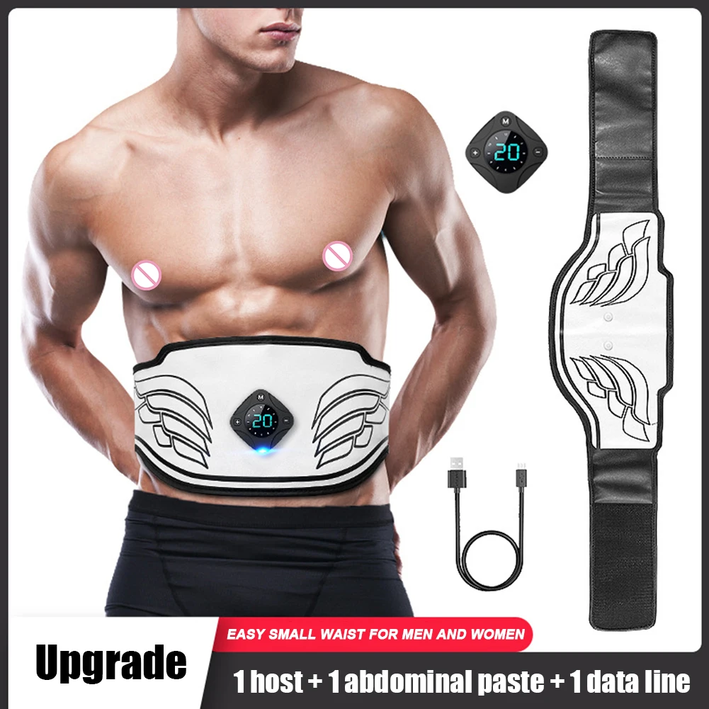 

Electronic Intelligent Abs Training Massage Belt Sports Abdominal Muscle Stimulator Toning Body Slimming Shaping Belt Fitness