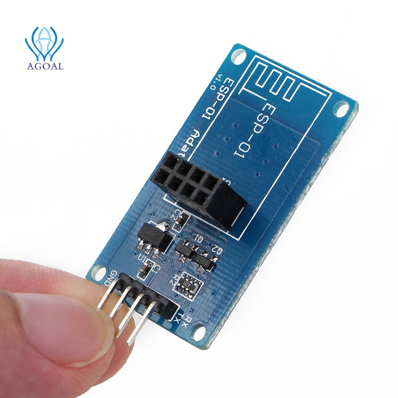 Модуль беспроводного адаптера ESP8266 Φ ESP01 3 В 5 совместимая последовательная плата
