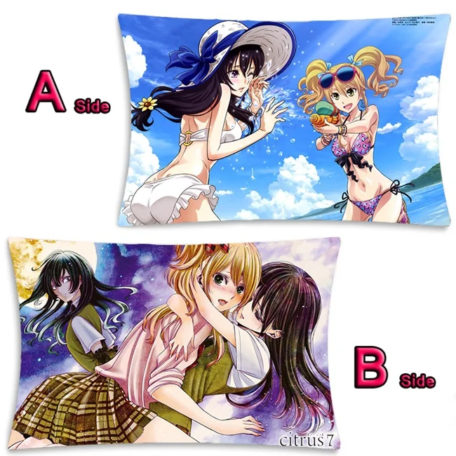 10 Аниме цитрусовые Aihara Yuzu Aihara Mei милый Dakimakura длинная подушка для объятий чехол кровать подушка Pilow крышка 2WAY 35x55 см - Цвет: 10