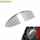 ZORBYZ хромированный 7-дюймовый козырек для фар мотоциклов Harley Cruiser Dyna Softail Fat Boy Deluxe