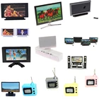 Плоский телевизор с широким экраном сделай сам, LCD TV, Классическая Игрушка для ролевых игр, детская мебель, игрушки, миниатюрный кукольный домик