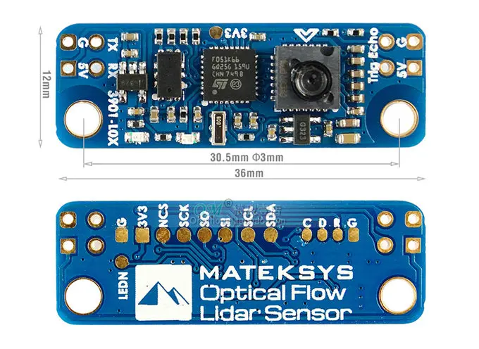 Новинка 1 шт. оптический поток MATEKSYS Matek и датчик лидара 3901-L0X INAV модуль F4 F7 F405