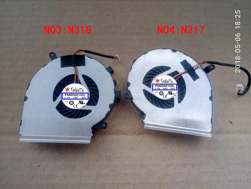 Вентилятор для MSI GE72 GE62 PE60 PE70 GL62 GL72 GP62 6QG MS 1794 GE72VR GP72VR 6RF PAAD06015SL N317 N318 N371 N372 N389|Кулеры и