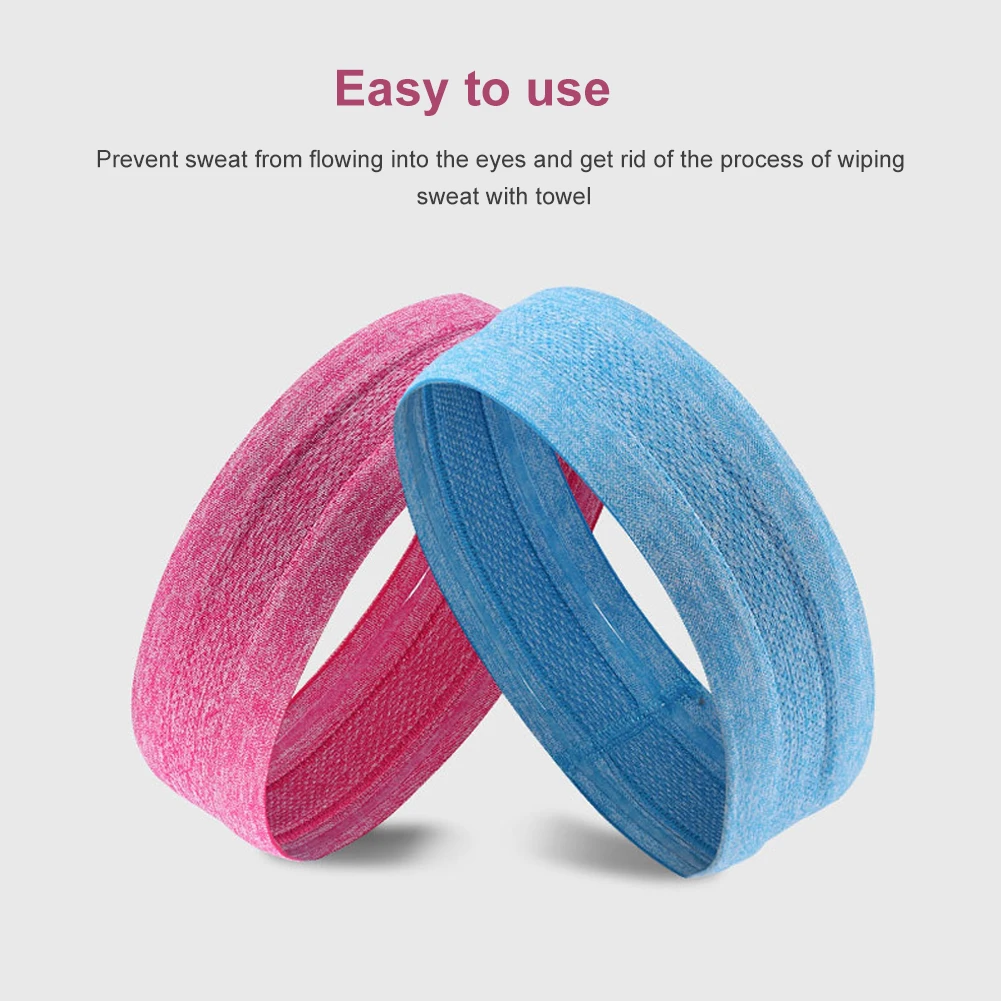 

Breathable Yoga Hair Ribbon Sweatband Gym Fitness Sports Headbands Footaball Yoga Socer Running Hair Elastic Band For Women Men