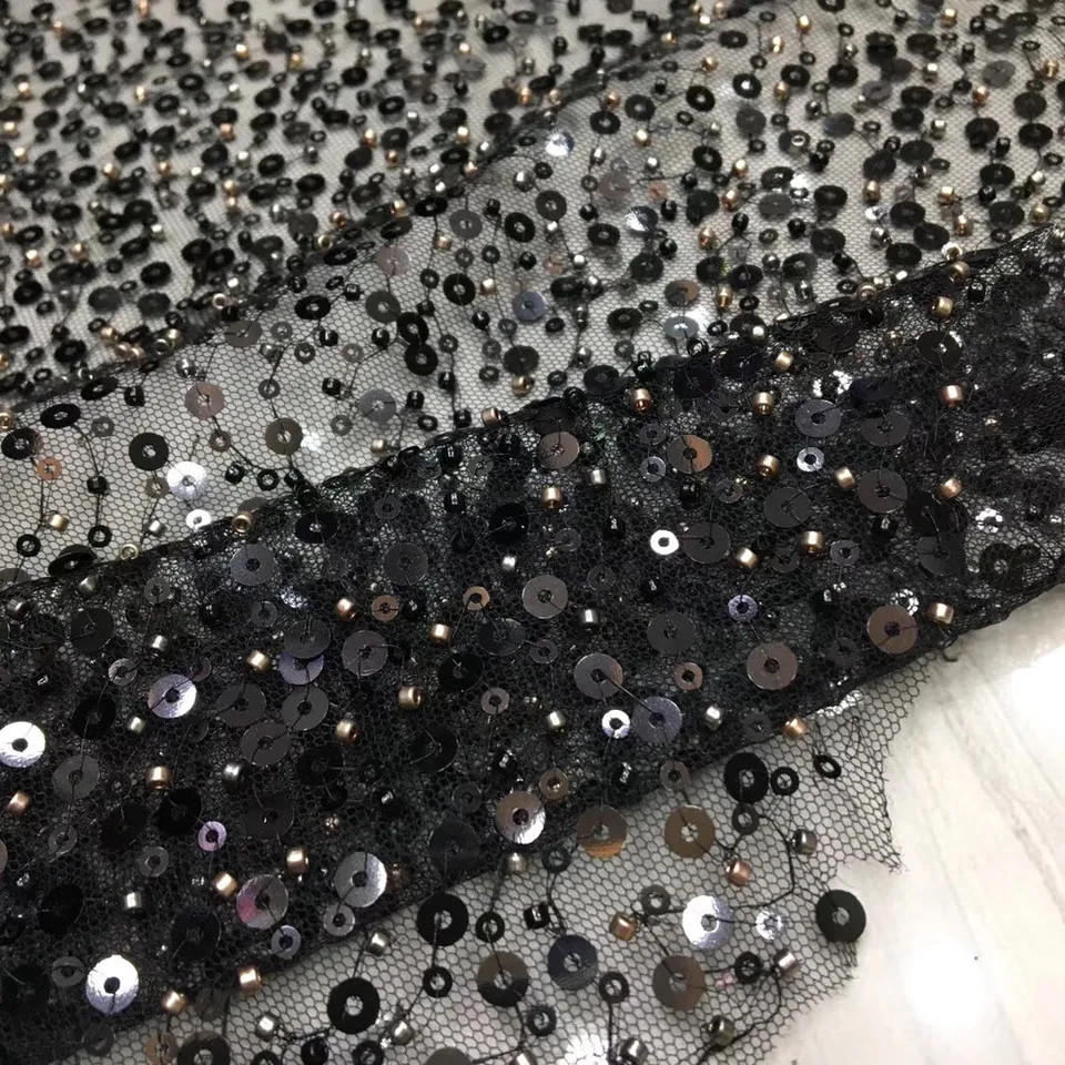 

African lace fabric 2020 high quality lace Nigeria tulle lace fabric French mesh lace fabric wedding dress XX38721