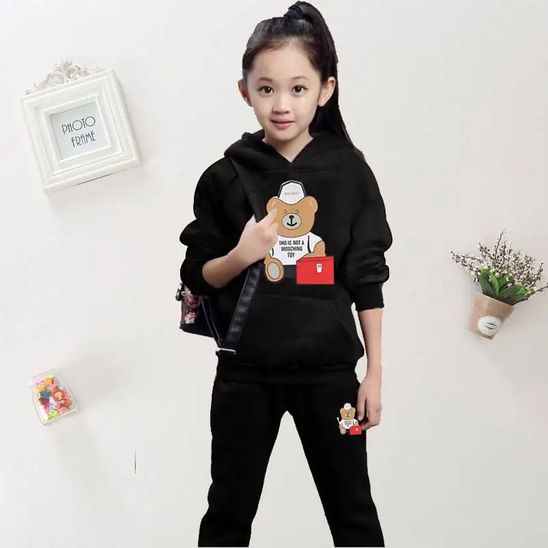 Новое поступление весенний комплект детской одежды модный спортивный костюм для