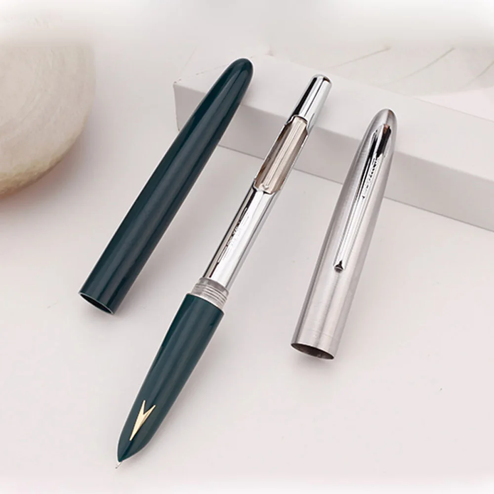

quality silver Arrows hero 329-a decorated gift classic Style plastic Gold label student Finance Fountain Pen Supplies