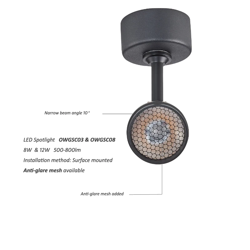 Небольшой поверхностный Светодиодный точечный потолочный светильник с