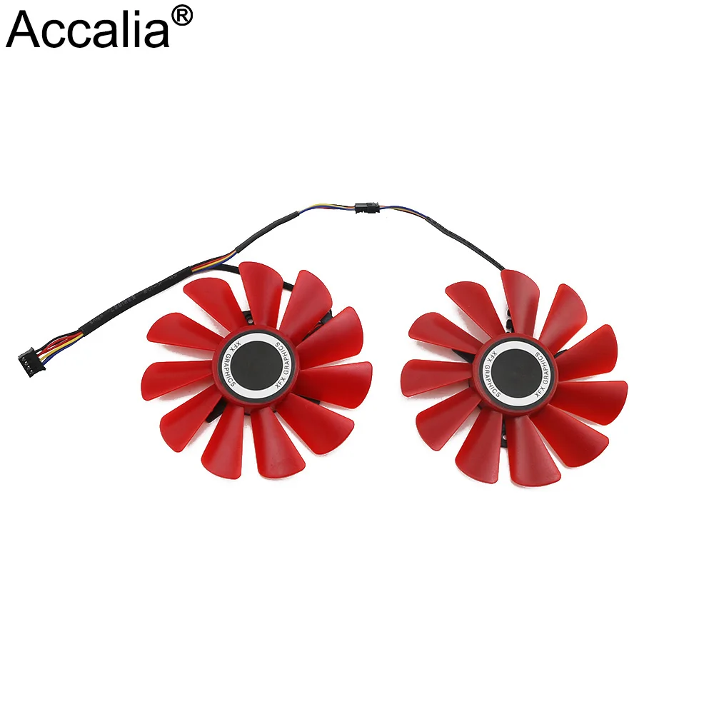 

2 шт. 85 мм RX-570-RS RX-580-RS FD10U12S9-C вентилятор для XFX RX470 RX570 RS RX580 RS вентилятор
