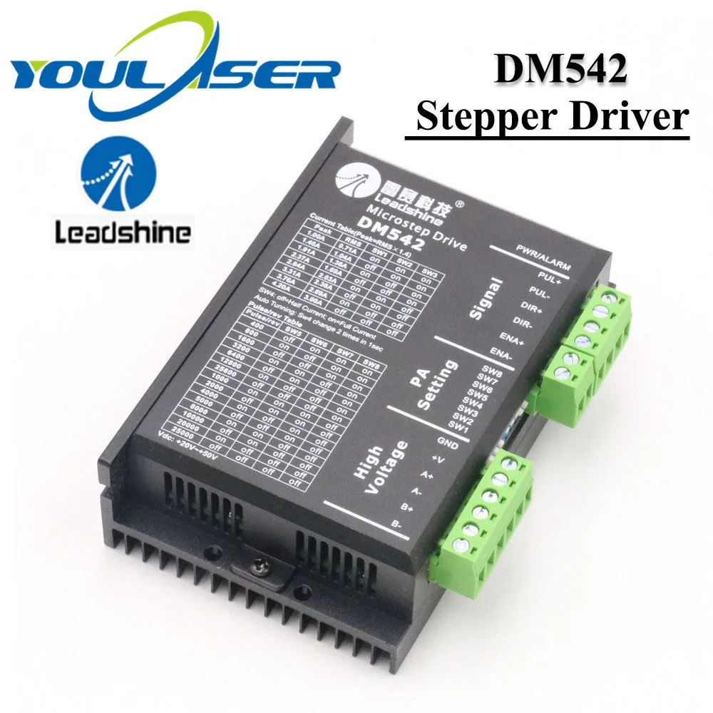 Leadshine 2 фазы шагового драйвер DM542 для аналоговым и цифровым дисплеем шаговый