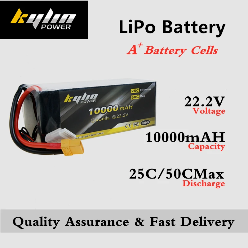 Зарядное устройство Lipo Батарея 6S 22 2 V 10000 мА/ч 25C/50C макс высокой скорости для