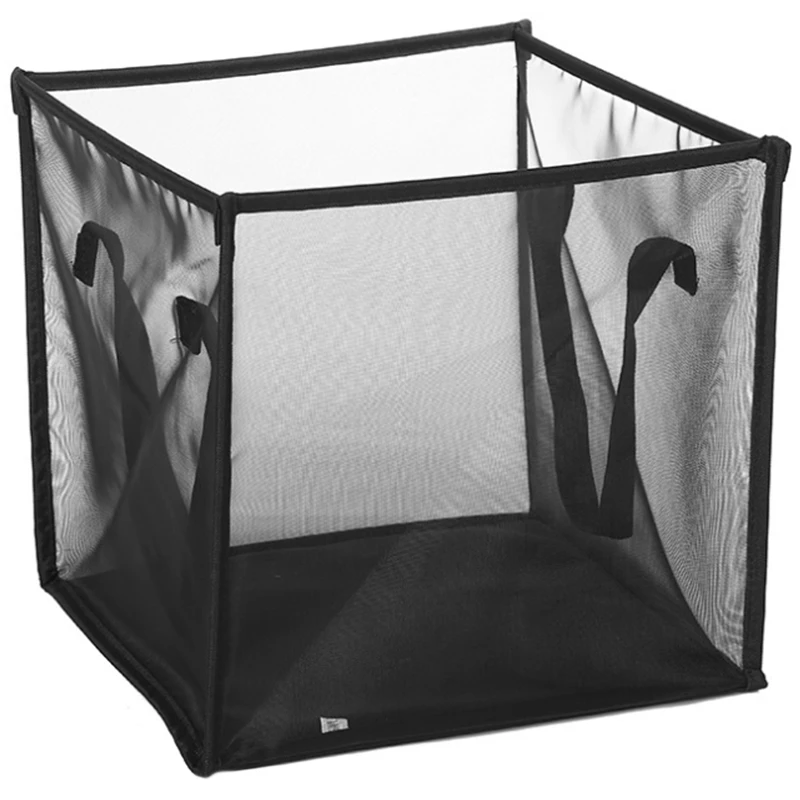 Laundry Basket with Handle Portable Foldable Mesh for Dirty Clothes Cleaning and Storage Children's Room | Дом и сад