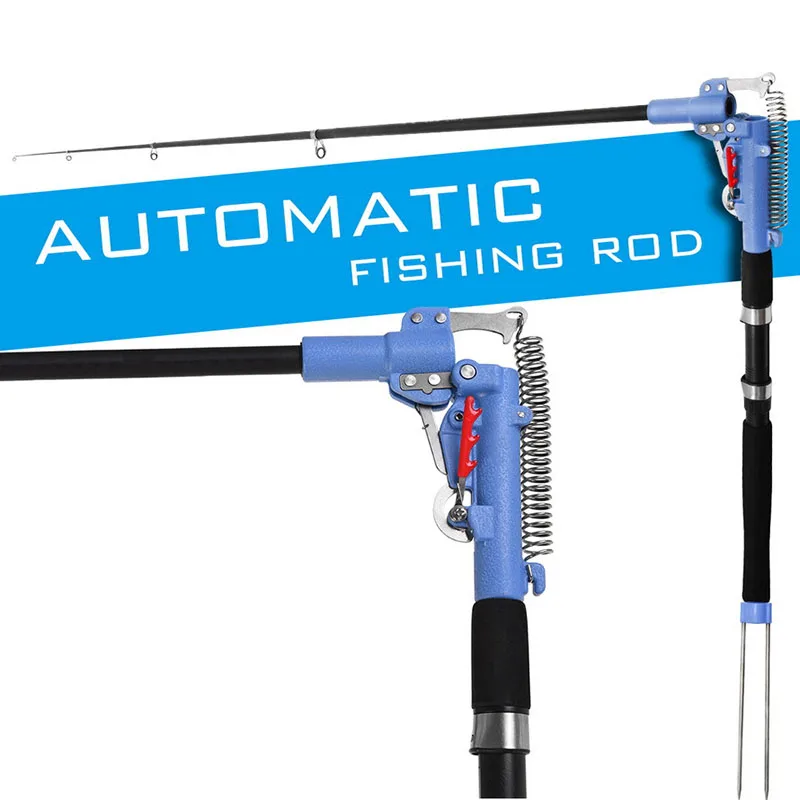 Новинка складной автоматический двойной пружинный угловой рыболовный полюс