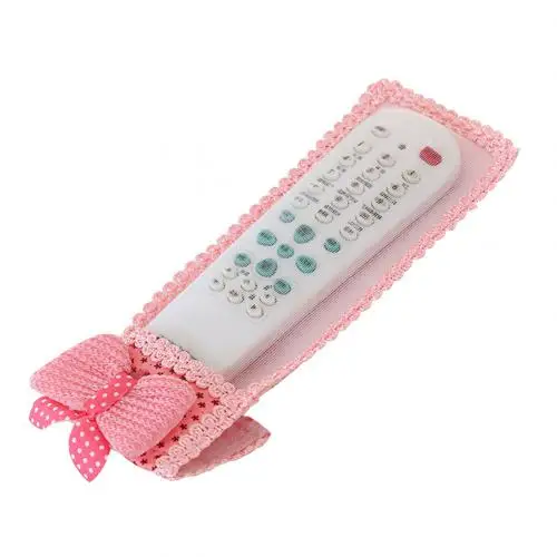 M Pink ТВ кондиционер DVD пульт дистанционного управления чехол ТВ компьютерной приставки к телевизору Пылезащитный чехол бантом защитный мешок, мешок для вещей с защитой от пыли - Цвет: M Pink
