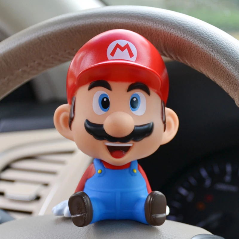 Mario Супер Марио o 'maleo brother трясущийся головой кукла автомобильные аксессуары интерьер Авто аксессуары бытовые украшения стол крепление для мобильного телефона - Название цвета: Mario