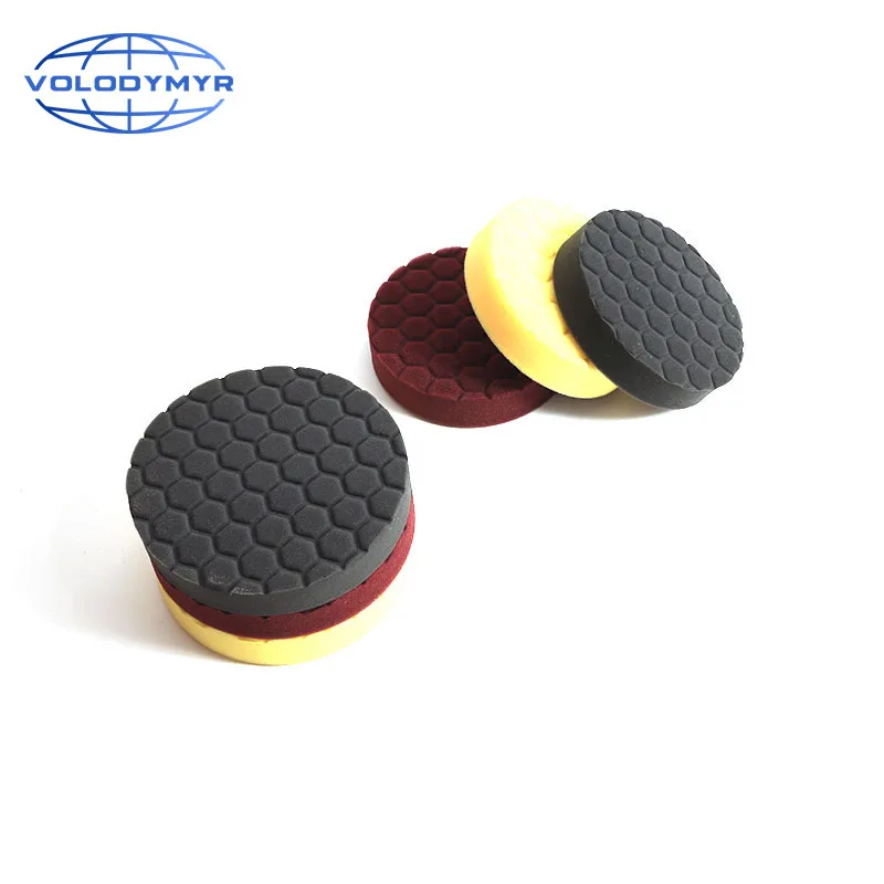 

Car Polish Pads Polishing Pad Hexagonal Pattern Type with 6 Inch Hook and Loop Work with For Buffing Cars Polisher Buffer