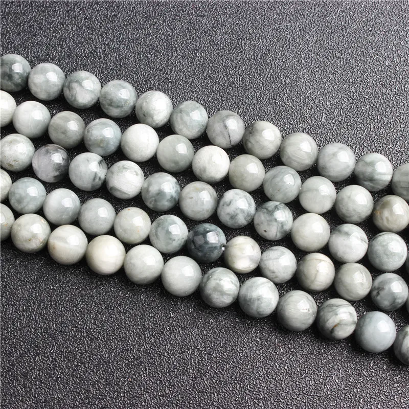 

Natural stone round bead eagle eye stone loose beads 6 / 8 / 10 / 12mm suitable for jewelry making DIY Bracelet Necklace