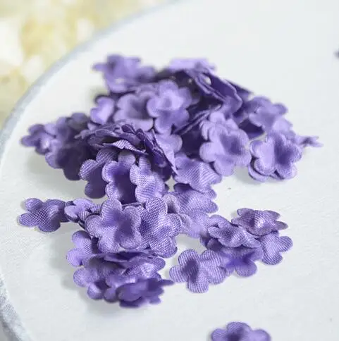 Dark purple 100 шт 23 цвета розовый DIY ручной работы 3D цветок свадебное платье ингредиенты пирографический Eugen пряжа головные уборы материалы RS338 - Цвет: Dark purple