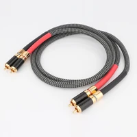 preffair high quality siltec sq88 g5 rca to rca cable interconnect cable audio signal line with 24k gold plated rca plug hifi