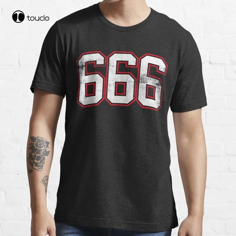 

666 The Number Of The Beast T-Shirt Cotton Tee Shirt