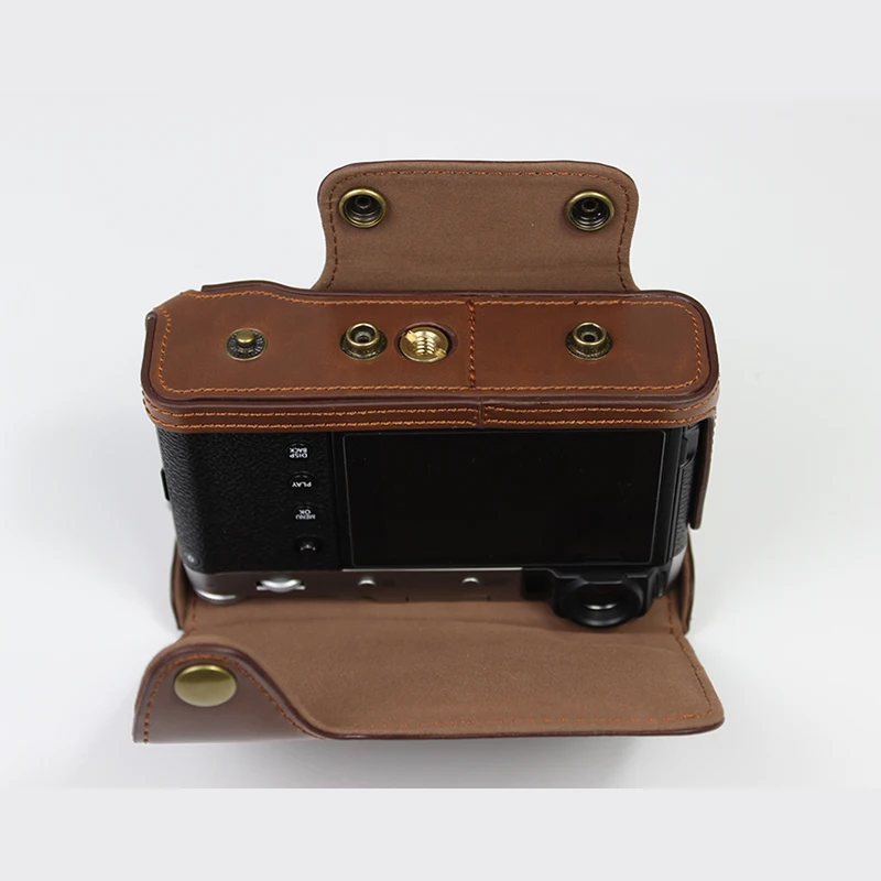 Новинка роскошный чехол из искусственной кожи для камеры Fujifilm Fuji X100V получехол