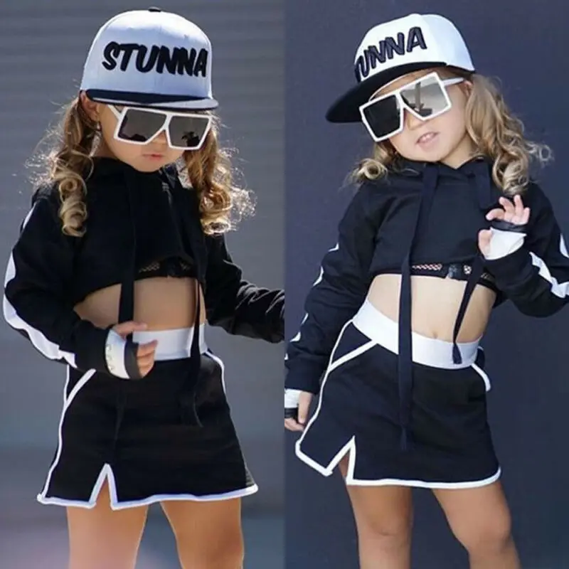 Весна лето 2020 Детская уличная одежда для маленьких девочек свитер с капюшоном +