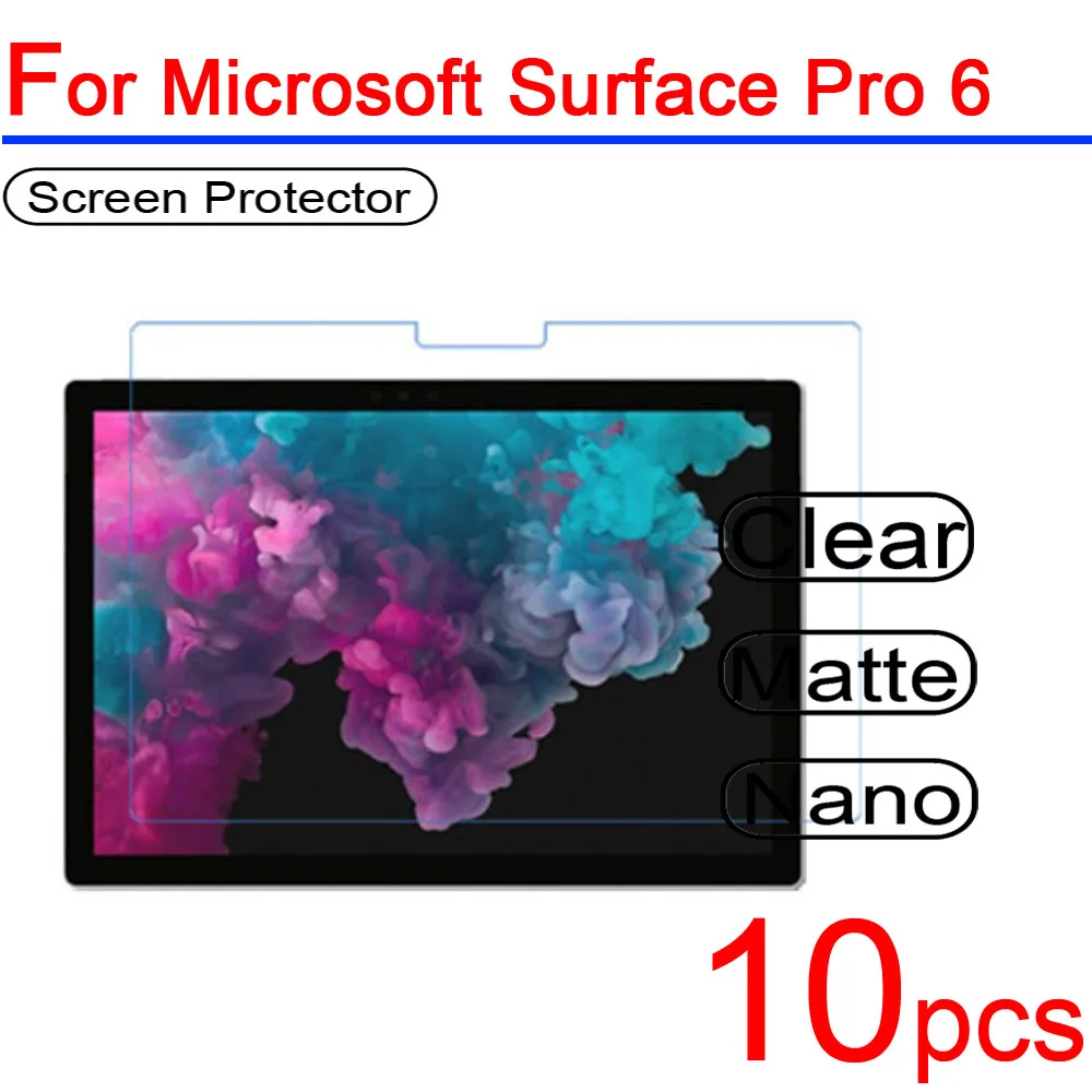 10 шт. Ультрапрозрачная мягкая защитная пленка для ЖК экрана Защитная microsoft Surface Pro