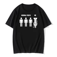scuba diving normal people cotton t shirt i am different vintage tshirt men print awesome free diving spear fishing tops tees