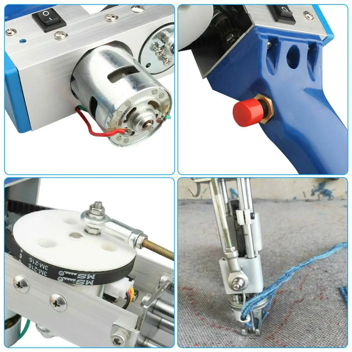 Pistola el&eacute;ctrica de mano para alfombra, 110V-240V, para montar alfombras, flocado, m&aacute;quina de pistola el&eacute;ctrica de corte de pila, TD-01 de pila-3