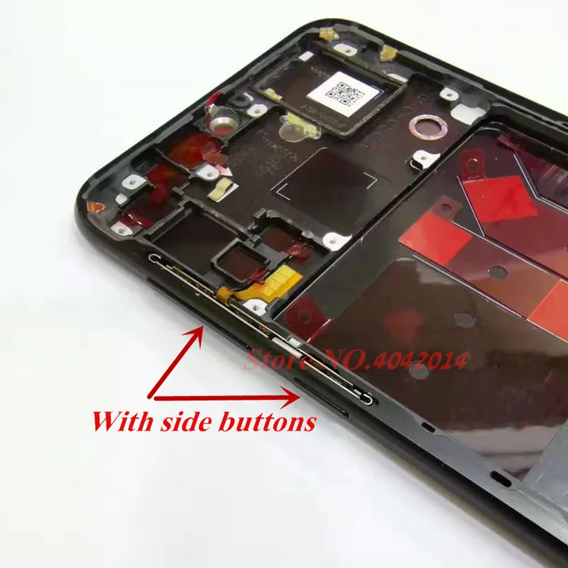 

Original LCD Middle Frame For Huawei Nova 5pro Front Frame with side buttons Replacement Parts With Stickers