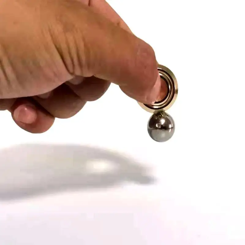 

Adult decompression relaxation magnetic metal spinner ball pressure release device artificial satellite hand spinner stress toy