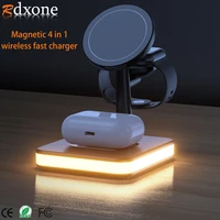magnetic wireless charger stand 4 in 1 fast wireless charging dock for apple watch 76se iphone 1312 airpods 2 pro