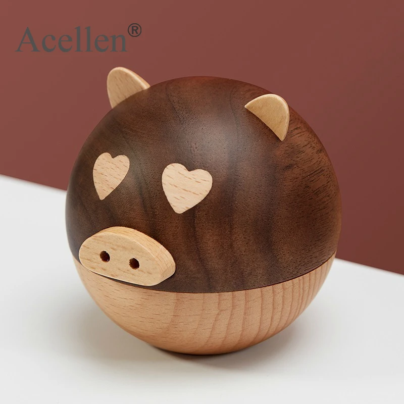 Деревянное кольцо для хранения миниатюрные фигурки украшение креативный