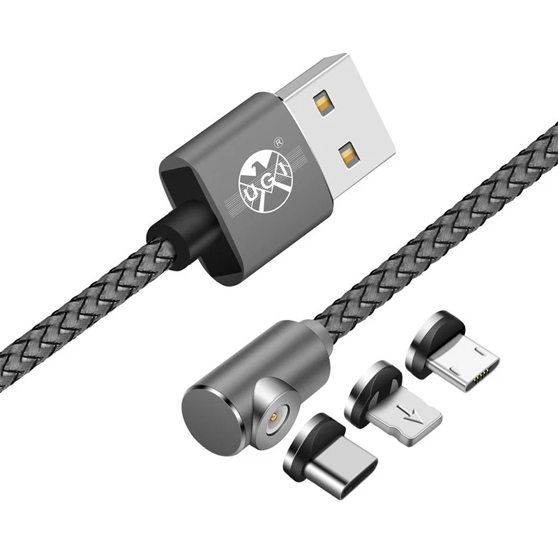 360 ° l-образный Магнитный usb-кабель для зарядного устройства для iPhone samsung Android Lot