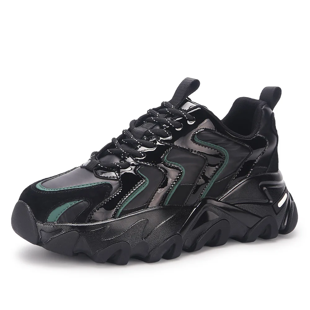 

New Fashion Casual Top Quality Women's Sneakers Genuine Leather Platform Sports Shoes Handmade Laces Ladies Flats Spring Autumn