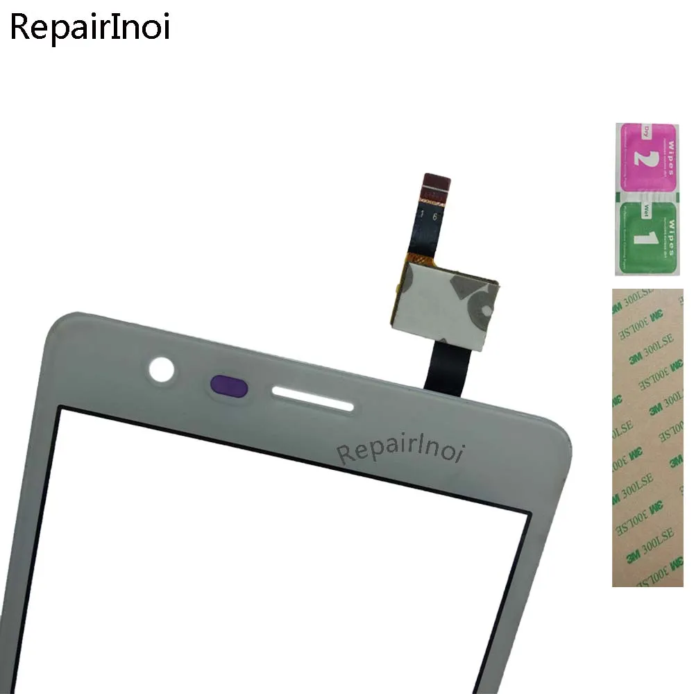 10pieceslot 5 5 mobile phone touch panel for lephone w7 touch screen digitizer repair parts front glass lens sensor free global shipping