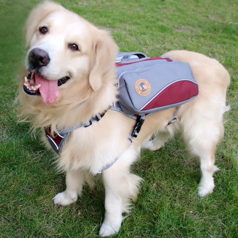 

Portable Pet Dog Harness Carrier Backpack Outing Bag Detachable Chest Back Pack Bags Backpacks For Training Medium Large Dogs