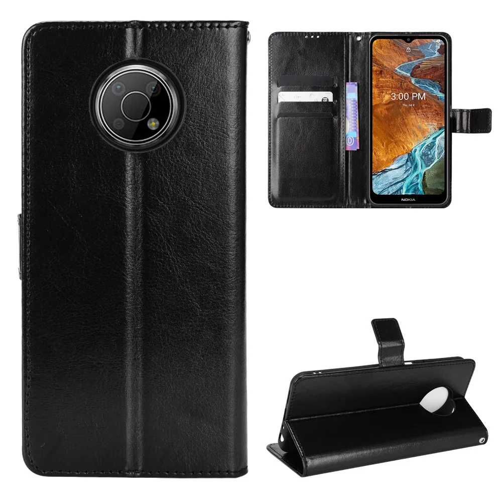 

Чехол для Nokia G300, Роскошный кожаный флип-кошелек, чехол для телефона Nokia G300, чехол с функцией подставки и держателем карт