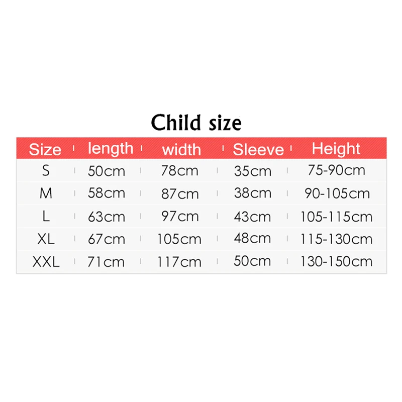 Плащ-дождевик детский водонепроницаемый с капюшоном для мальчиков и девочек От 1